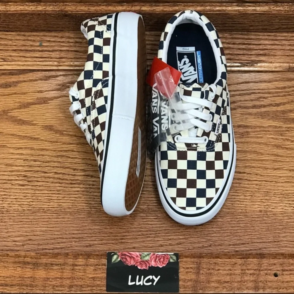 Vans Era‎ Pro Multi Checkerboard Dress Blue Shoes
